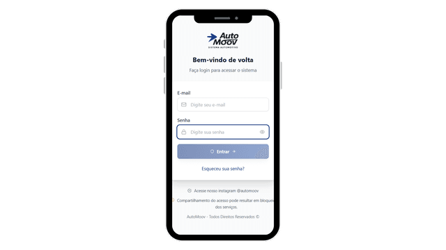App AutoMoov no celular